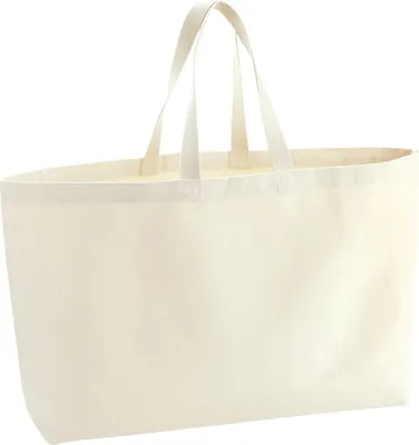 Immagine prodotto di Westford Mill - Borsa tote in tela BC5014 (taglia unica) (Naturale)