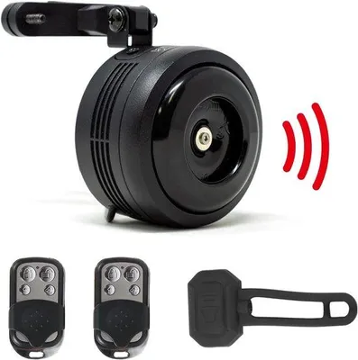 Produktbild von Wasserdicht Fahrrad-Alarm-Horn mit Fernbedienung - Umweltfreundlich, USB-Ladbar, Anti-Diebstahl-Alarm mit Vibrationssensor für E-Bike, MTB, Crossbike, E-Bikes & Motorräder