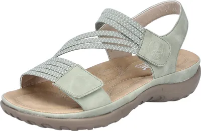 Produktbild von Rieker Damen Sandale Trekking Outdoor Stretch Klettverschluss 64870, Größe:37 EU, Farbe:Grün