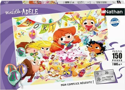 Produktbild von Puzzle Mortelle Adèle, 150 Teile, Cartoons & Comics, Mit Sortierer, Multicolor