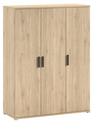Produktbild von Kleiderschrank Keelia Eiche 3 trg mit Fächern