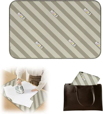 Produktbild von Bügeltischmatte 70x40 cm, hitzebeständig, rutschfest, für Kleidung, grün