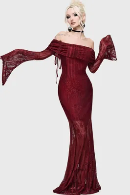 Produktbild von KILLSTAR Maxikleid - Cathedra Red XL