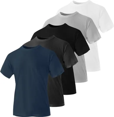 Immagine prodotto di Iron Mountain - T-shirt girocollo da uomo (confezione da 5) PB150 (M) (Colorato)