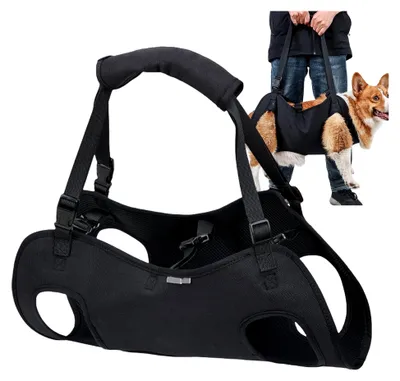 Produktbild von Hundetragegeschirr für Haustiere | Rehabilitations-Tragegurt für Hunde | Hebegeschirr | Stützgeschirr für Hunde | Verstellbarer Riemen | Atmungsaktives und bequemes Polster