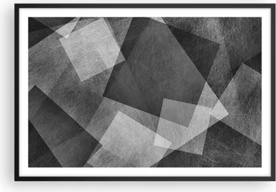 Produktbild von Gerahmtes Poster - Schwarzer Rahmen - Abstraktion modern - 91,5x61 cm - Wand Bild - Wanddeko - Wandbilder - Kunstposter - Wandposter - Bilderrahmen - Bilder - Kunstdruck - Wandbild - P2BAA91x61-3996