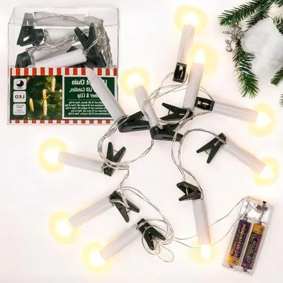 Obrázek produktu pro Flexibilní LED světelný řetěz, 3 m, s časovačem a svorkami