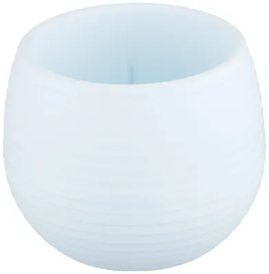 Image de Lot de 6 pots de fleurs blancs avec trous de drainage