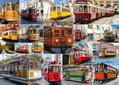 Zdjęcie produktu dla Bluebird Puzzle Dookoła Świata w Tramwajach - 1500 Teile