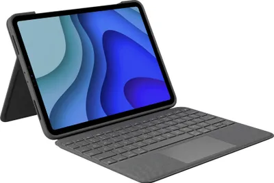 Produktbild von Logitech Folio Touch - Tastatur und Foliohülle - mit Trackpad - hinterleuchtet - Apple Smart connector - QWERTZ - Deutsch - Graphite - für Apple 11-inch iPad Pro (1. Generation, 2. Generation)