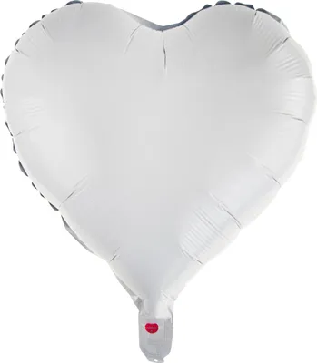 Obrázek produktu pro Fóliový balónek srdce bílé pro helium Valentýna