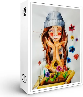 Produktbild von raxxa Premium-Puzzle "Flower post", 1000 Teile