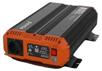 Obrázek produktu pro Měnič napětí, čistá sinusoida, uživatelsky přívětivé zobrazení, model PSC-1500W, pro Evropu, 12V, 220-240V
