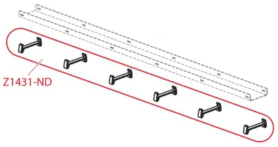 Obrázok produktu pre Podložka roštu Alcadrain DOUBLE - 6ks
