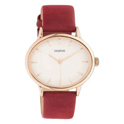 Immagine prodotto di Oozoo orologio da polso in pelle rossa Orologi da donna analogici al quarzo UOC11053