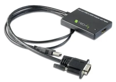 Immagine prodotto di Techly IDATA-HDMI-VGA3 Techly SVGA und Audio zu HDMI Konverter