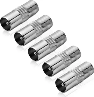 Produktbild von Adapter F-Buchse / IEC-Koax-Stecker (5 Stück)
