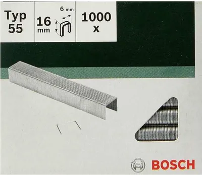 Produktbild von Bosch  Klammern Typ 55 - 6 x 1.08 x 16 mm 1000 Stk.2609255827