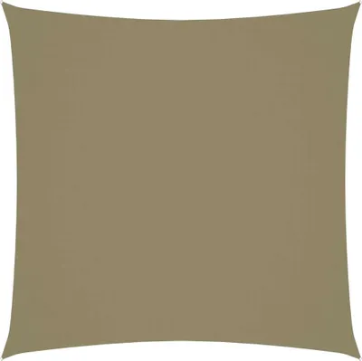 Image de The Living Store Voile d'ombrage Oxford Tissu Carré 3x3 m Beige
