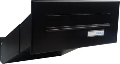 Produktbild von D-041 Durchwurfbriefkasten in RAL 9005 mit Namensschild