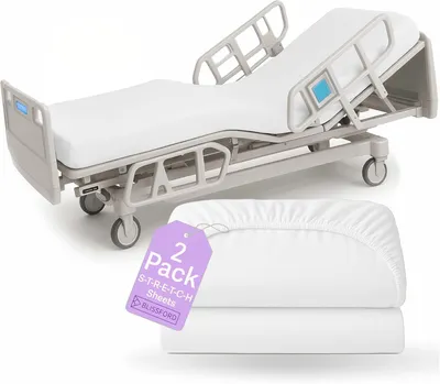 Productafbeelding van Hoeslakens - Katoenrijk zacht gebreid jersey laken 2 Pack 36 x 84 x 12