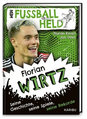 Produktbild von Mein Fußballheld Florian Wirtz - Seine Geschichte, seine Spiele, seine Rekorde