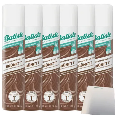 Produktbild von Batiste Trockenshampoo bruenette 6er Pack (6x200ml Dose) + usy Block