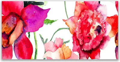 Produktbild von Acrylglasbilder 120x60 Wandbild Druck Blumen Kunst