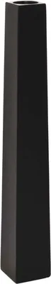 Produktbild von VIVANNO Kerzenständer Fiberglas OBELISK Säule, Schwarz matt - 11x11x80 cm