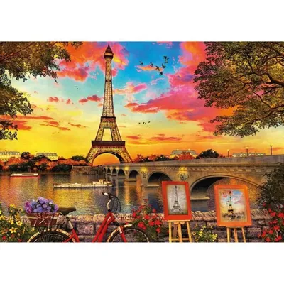 Produktbild von Educa Puzzle. Sunset in Paris 3000 Teile