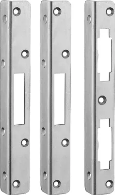 Image de Lot de 3 gâches équerre 20mm à bouts carrés, pour pênes rectangulaires- THIRARD