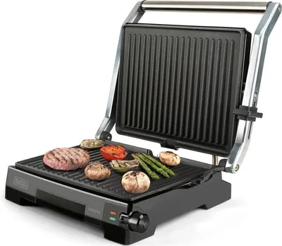 Produktbild von Black+Decker BXGR2200E Kontaktgrill 2.200 Watt Edelstahldesign
