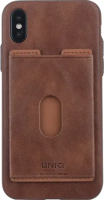 Produktbild von UNIQ Accessory Back cover for iPhone X-Xs - Brown