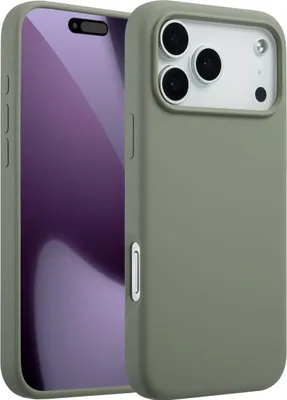 Produktbild von Accezz Liquid Silikoncase mit MagSafe iPhone 17 Pro Max - Cooper Green