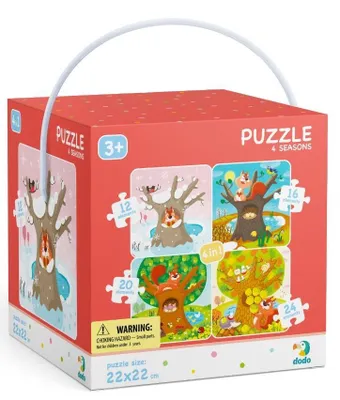 Produktbild von DODO Puzzle Vintage 4 in 1 ( 12,16,20,24 Puzzles)