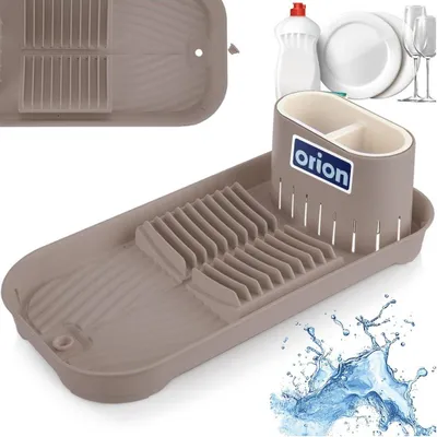 Productafbeelding van Bruin afdruiprek voor servies, 39x19,5x11 cm, 1 stuk