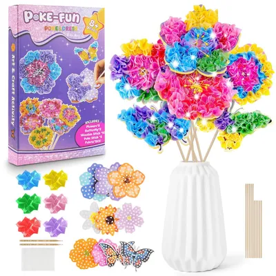 Productafbeelding van Knutselpakketten Met Bloemenprikkers, Schilderkunstprikkers Set