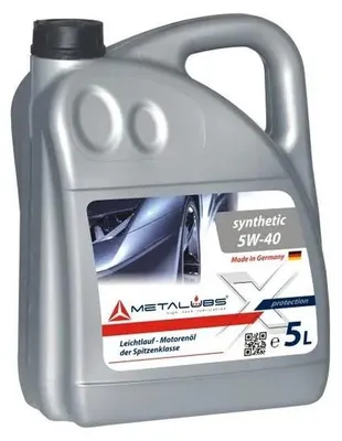 Produktbild von Motoröl 5W-40 5L vollsynthetisch API SN/CF ACEA A3/B4 – Metalubs