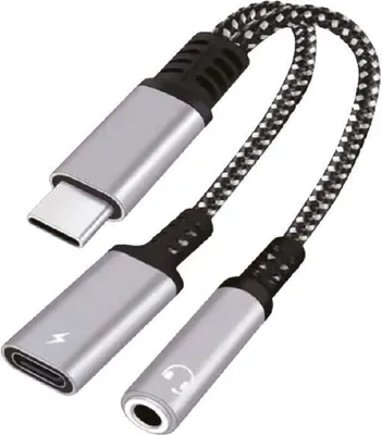 Produktbild von Typ-C/ Typ-C/ 3.5mm Klinke Audio Adapter Erweiterungskabel (20894)