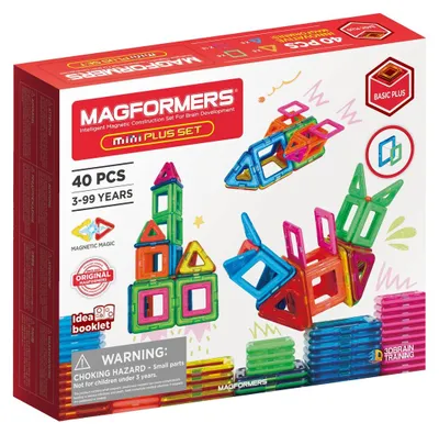 Image de MAGFORMERS - Mini Plus - Jouet magnétique - 40 pièces
