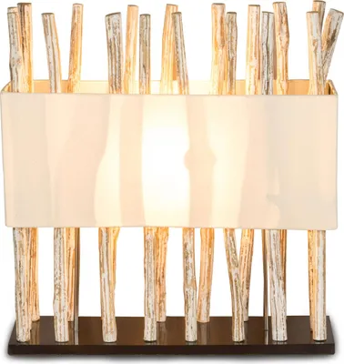 Produktbild von Lampe Tischlampe aus Holz Holzlampe Tischleuchte Treibholz 54cm hoch
