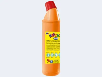 Produktbild von Feuchtmann Klecksi Fingermalfarben Big Bottle : orange Farbe: orange