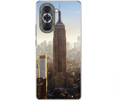 Produktbild von König Design Hülle kompatibel mit Huawei nova 10 Kunststoff Soft Handyhülle - Handy Case Empire State Building