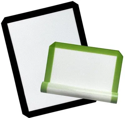 Immagine prodotto di Teglia in silicone | Teglia in silicone riutilizzabile | Carta da forno riutilizzabile | Teglia riutilizzabile in silicone, antiscivolo, resistente al calore (set)