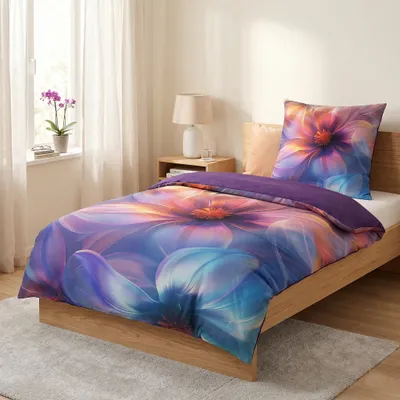 Produktbild von SANILO® Bettwäsche 135x200 cm, 100% feinste Baumwolle, 2-teilig, Bettbezug, Kissenbezug 80x80cm - Nuvana
