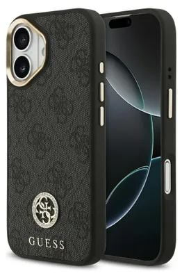 Obrázok produktu pre Guess – Hardcase 4G Strass Logo MagSafe obal na iPhone 17 – čierny