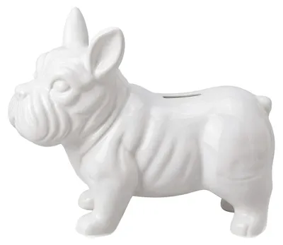 Produktbild von Clayre & Eef Spardosen Hund Weiß Keramik