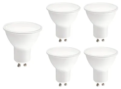 Produktbild von Kobi GU10 LED Spot Lampe 5W 400lm 3000K 230V 5 Stück