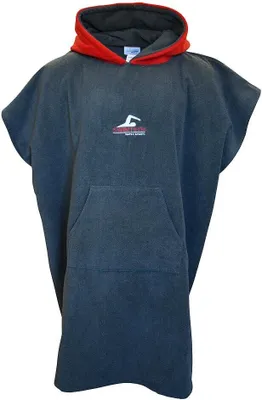 Image de SwimTech - Poncho homme/femme unisexe RD2671 (Taille unique) (Gris/Rouge)