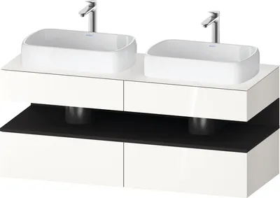 Produktbild von DURAVIT QA4767080220000 QTG KWTU WH Ek. 1400x550x600 Wß Hgl.
